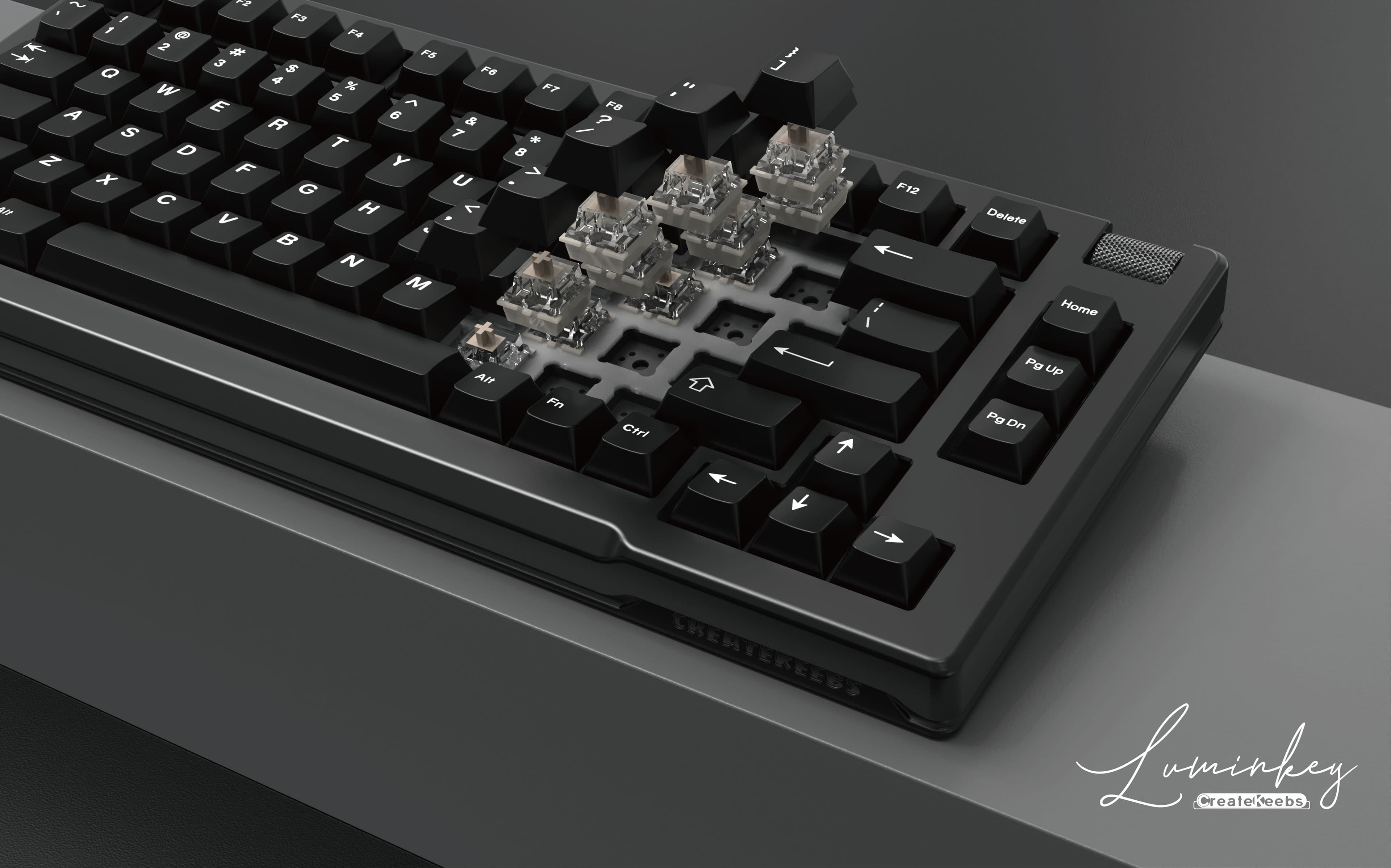 Createkeebs LuminKey75-TKL, VIAL, Gasket mount, Hot-swap, 75% keyborad image 24