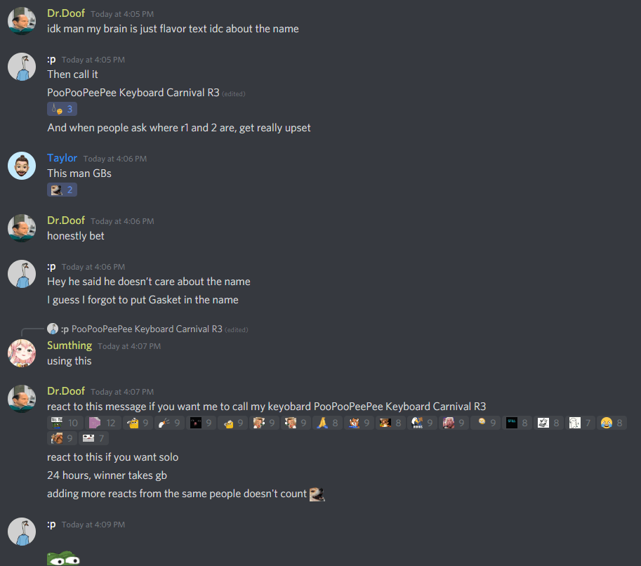 PooPooPeePee Keyboard Carnival Round Three (UPDATED 7/18/21) image 2