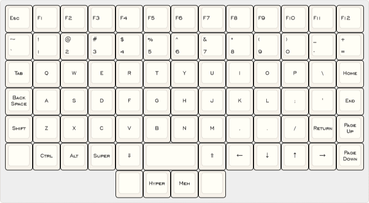 BTY-80 - A Through-hole Orthogonal TKL Keyboard with a Thumb Cluster image 6