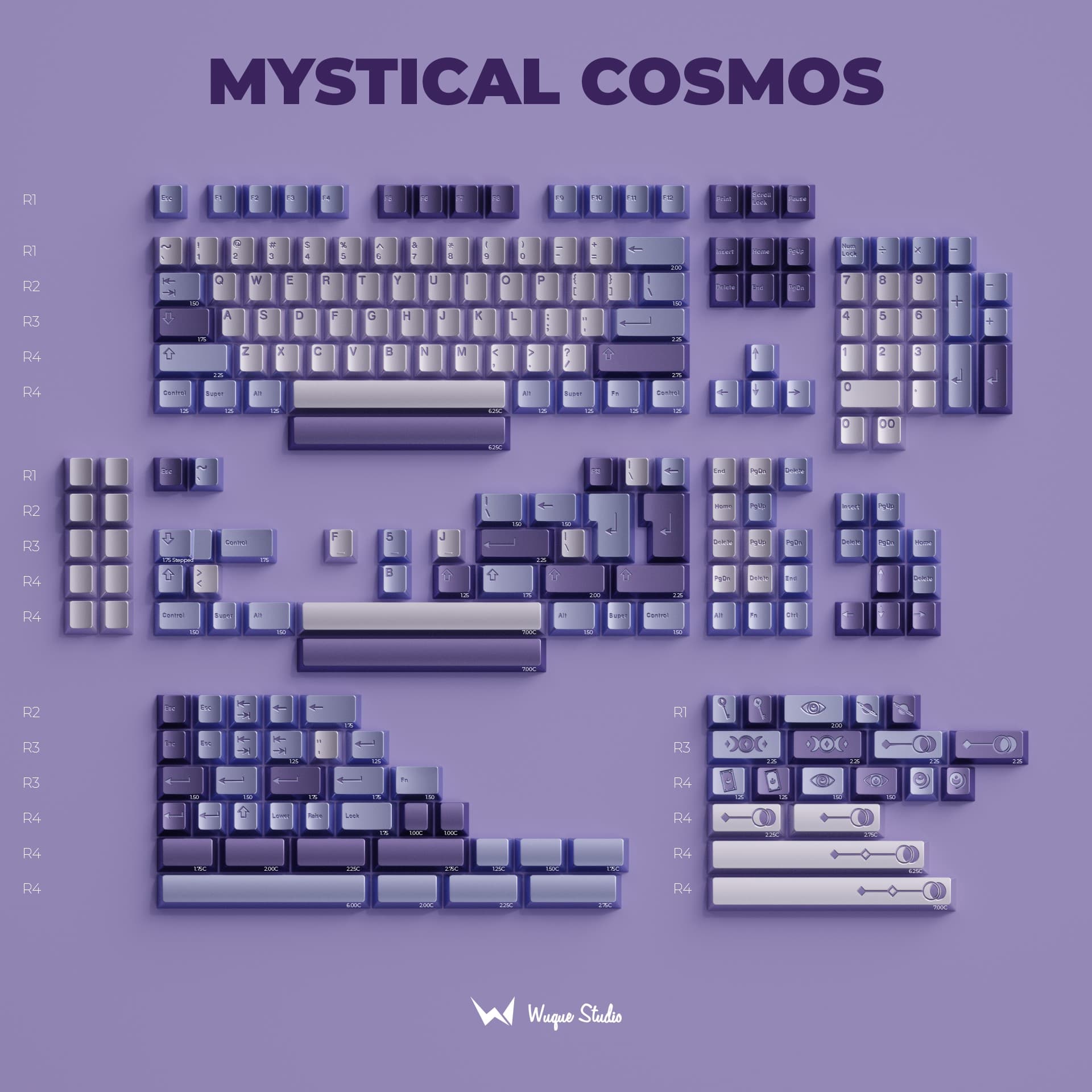 WS Mystical Cosmos and Chroma Zen Keycaps image 3