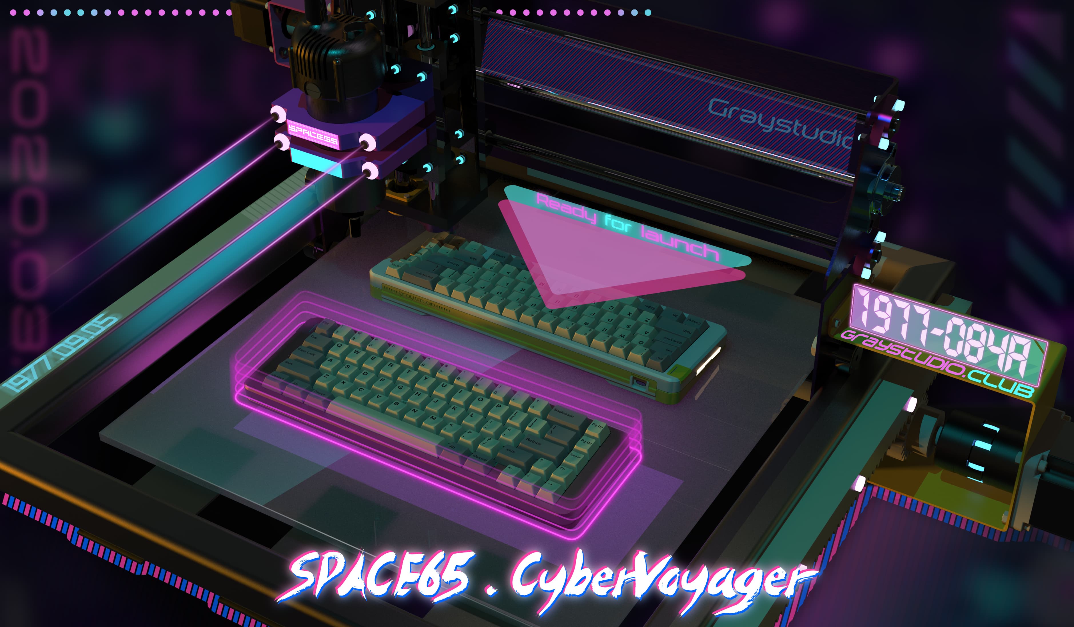 Space65 - CyberVoyager | 65% Custom Keyboard (completed)