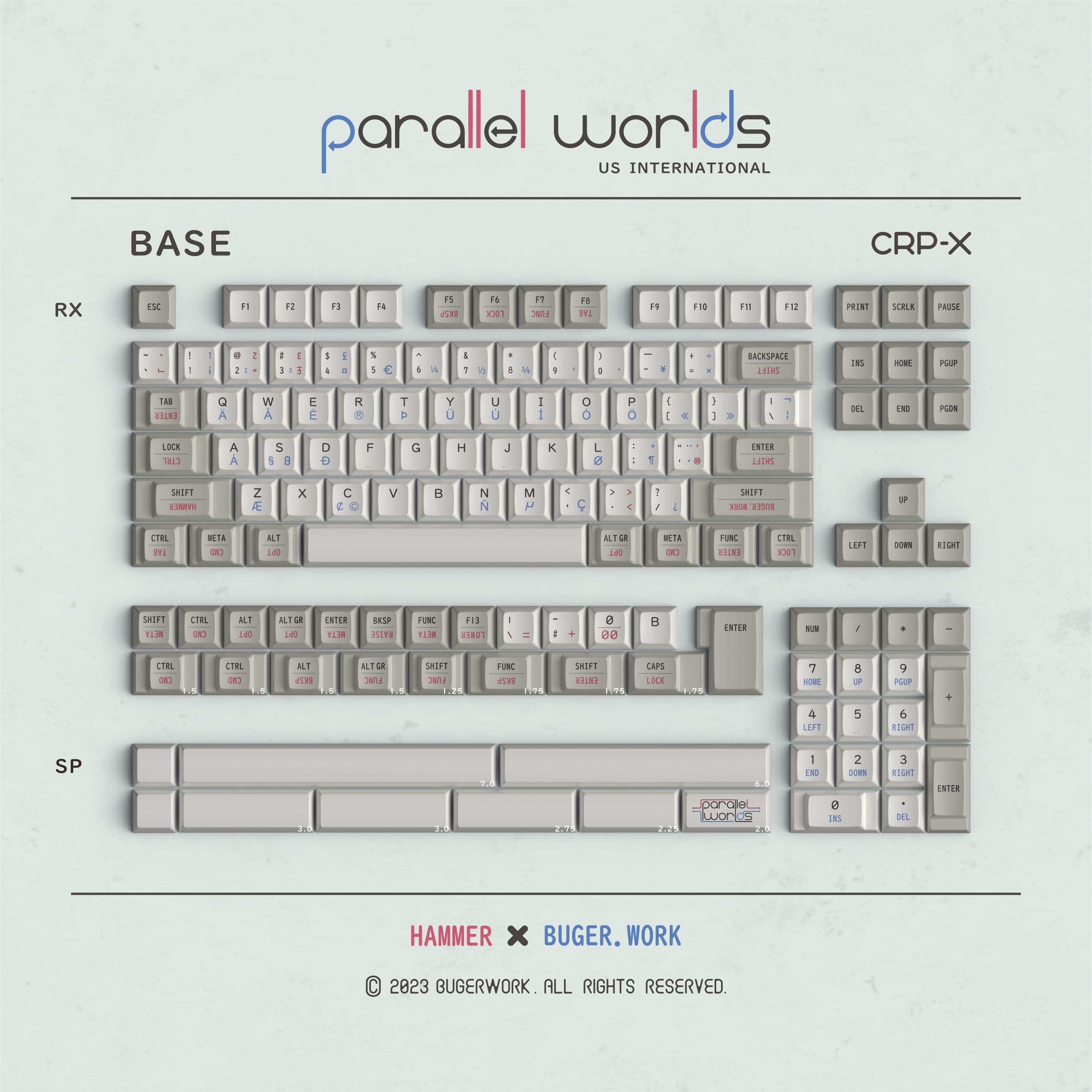 Hammer & BUGERWORK—— Parallel-World keycaps（GB：6/18--7/7 ） image 3
