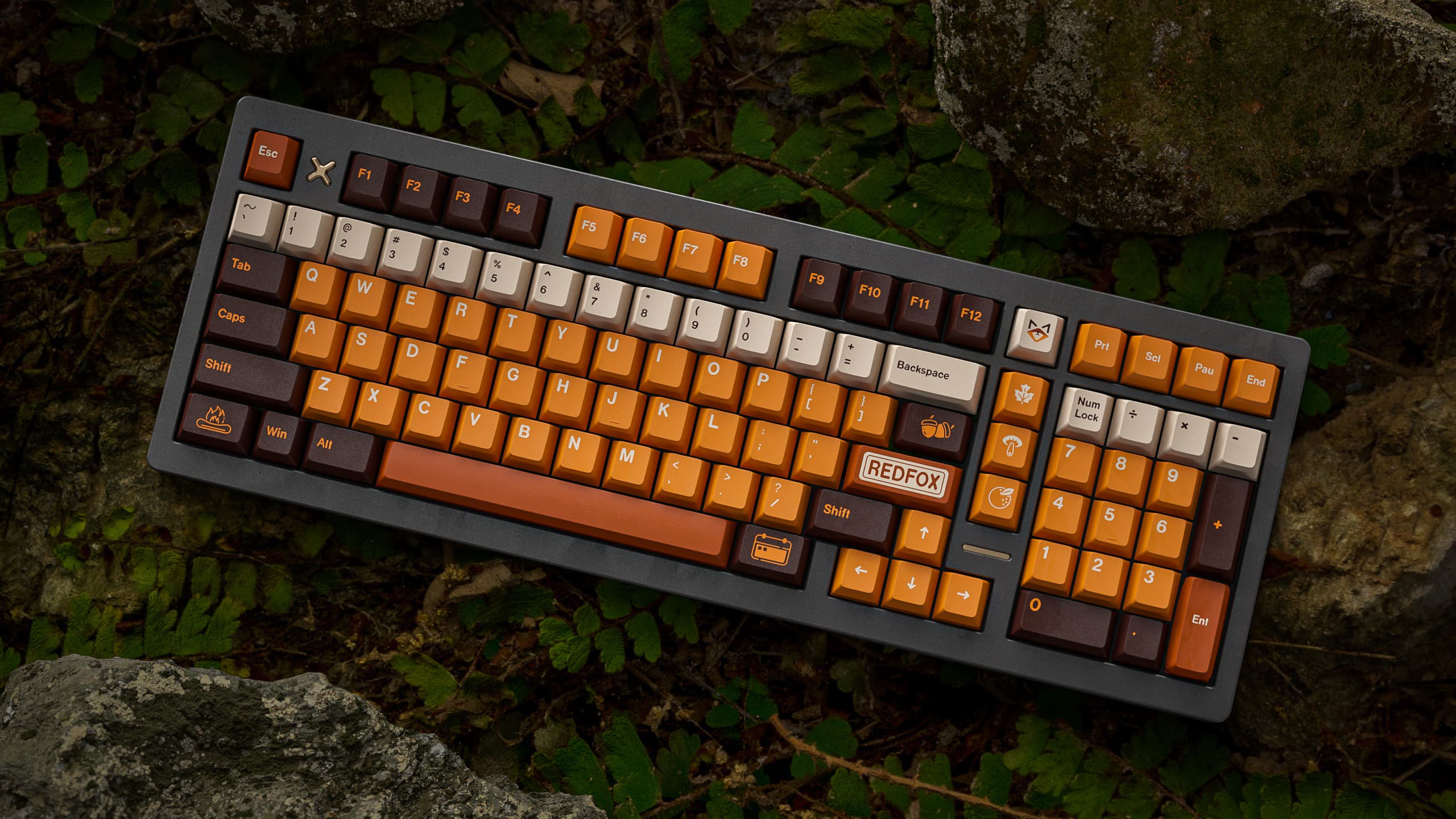 ALOHAKB RED FOX Keycaps All In One Set