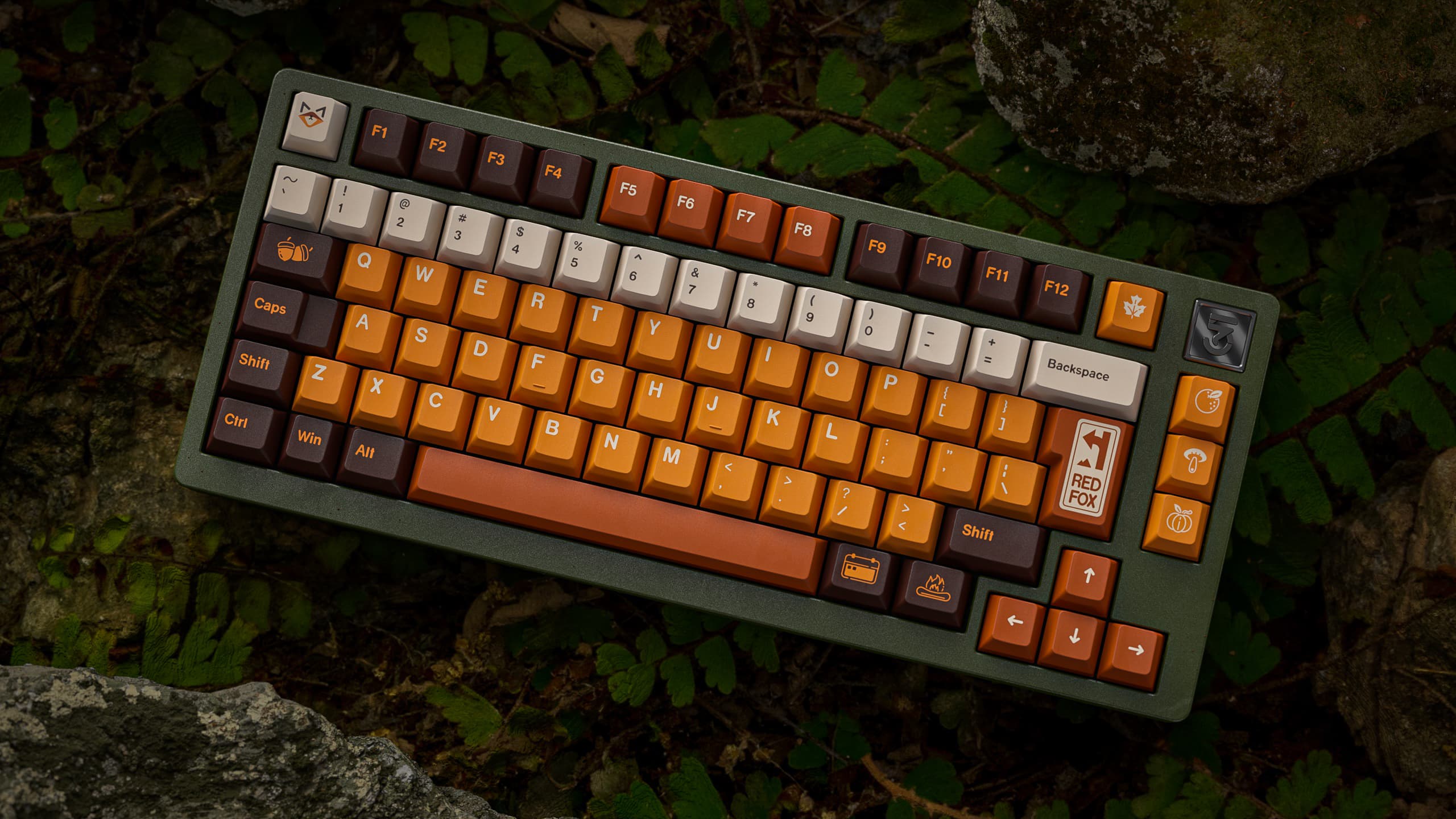 ALOHAKB RED FOX Keycaps All In One Set image 17