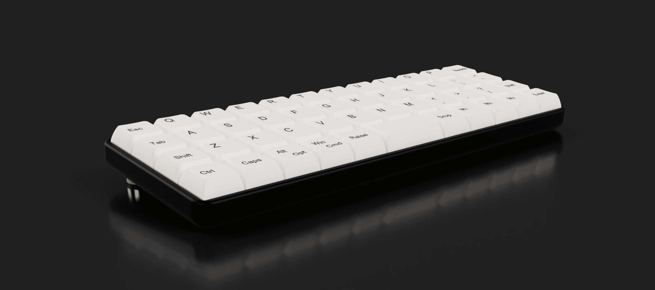 QUARKeys Z40 low profile keyboard, 40% MIT layout, full kit image 6