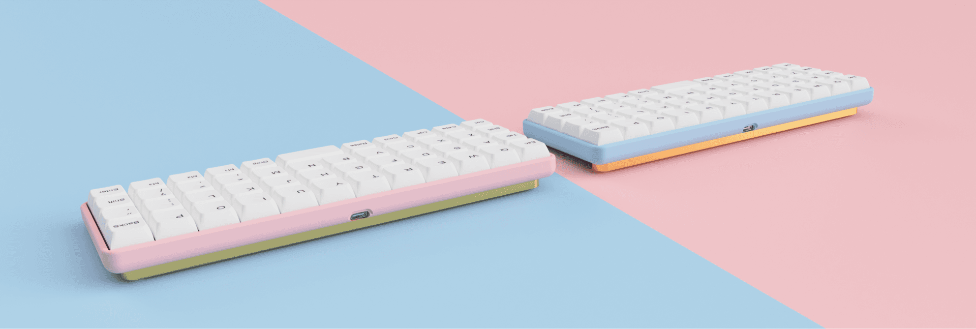 QUARKeys Z40 low profile keyboard, 40% MIT layout, full kit image 3