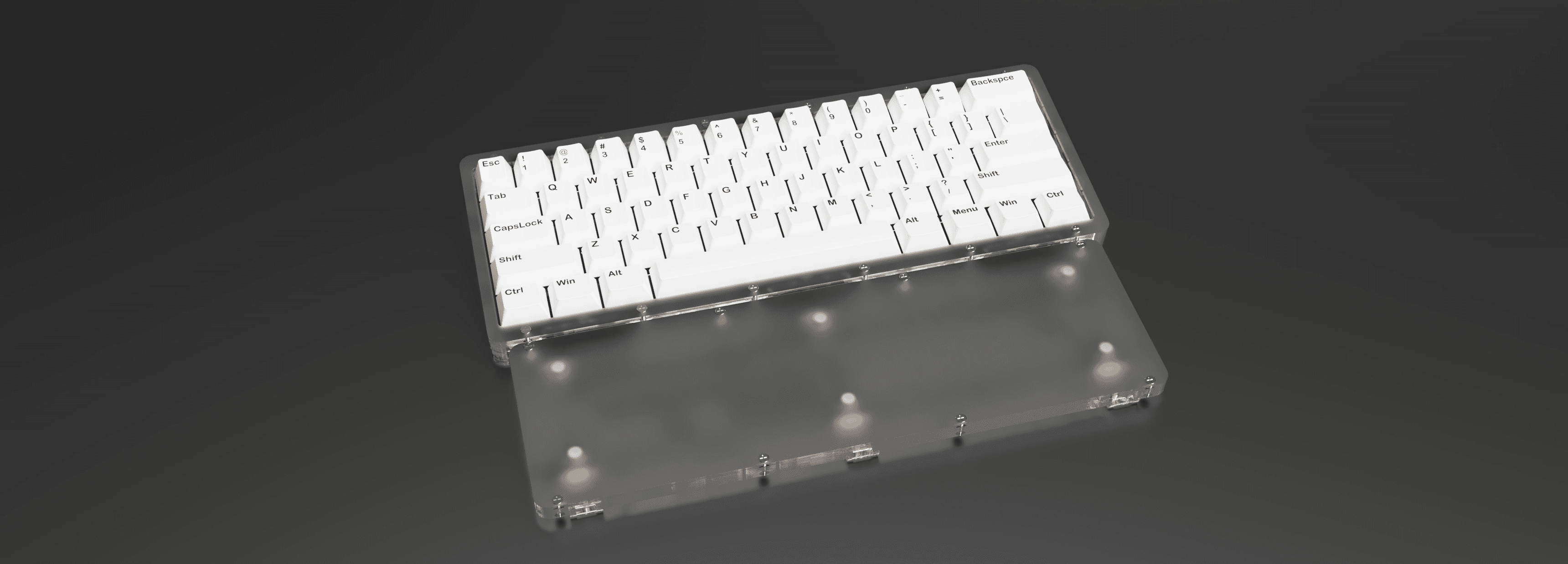 60% Z60-ACR, Acrylic Gasket, Nor/Tsangan/WKL/HHKB in one affordable keyboard