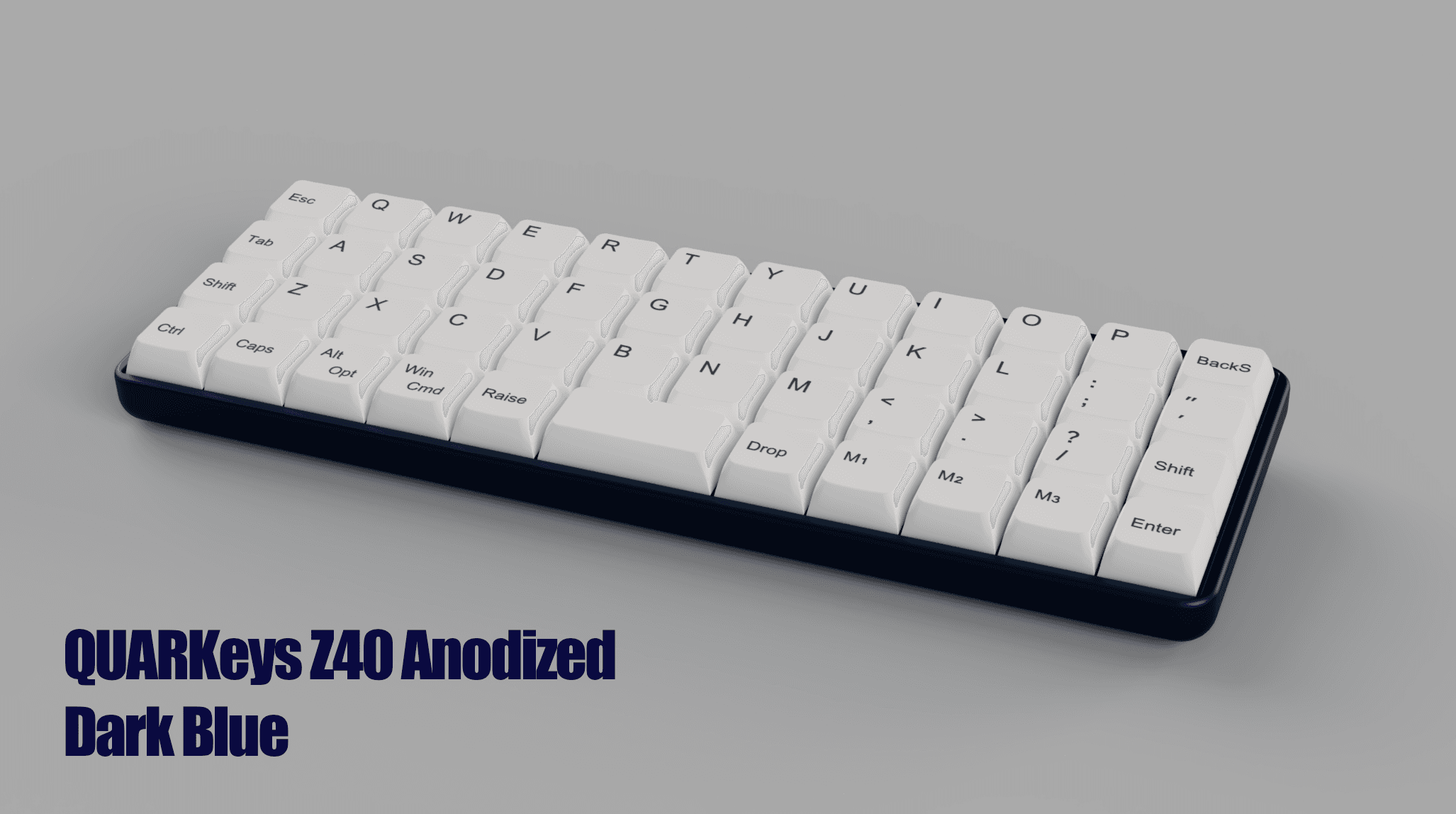 QUARKeys Z40 low profile keyboard, 40% MIT layout, full kit image 8
