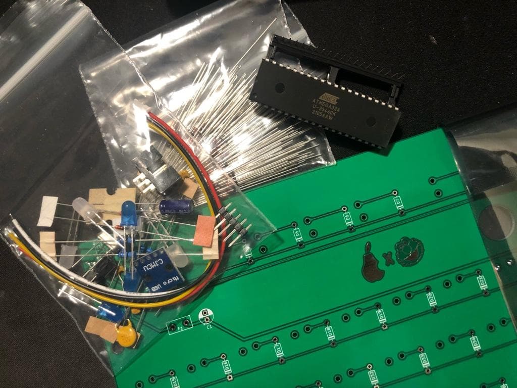 Elmo AEK II USB aek2_usb PCB for AEKII - now in GREEN! (Blue almost sold out.) image 4