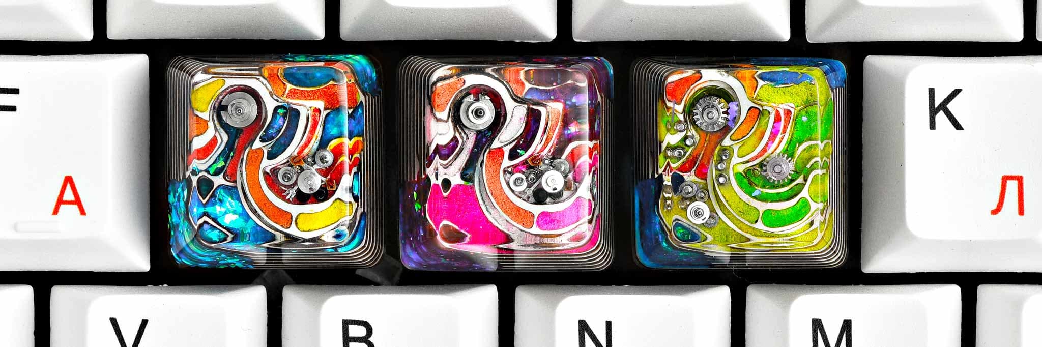 Jelly Key - Artifact series – Cities of tomorrow artisan keycap image 2