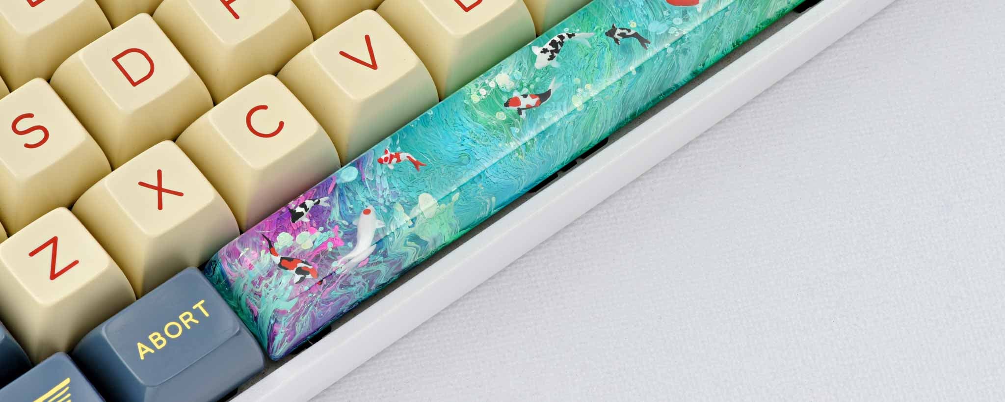 Jelly Key - Zen Pond Spacebar/Enter/Shift artisan keycaps image 3